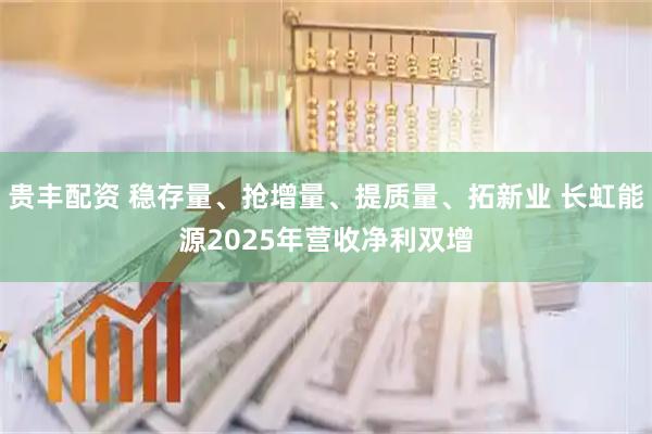 贵丰配资 稳存量、抢增量、提质量、拓新业 长虹能源2025年营收净利双增